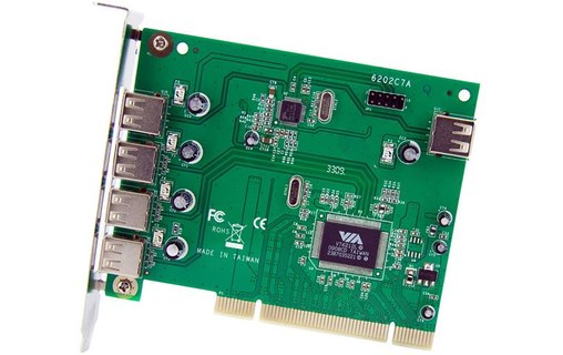 StarTech.com Carte Adaptateur PCI vers 7 Ports USB 2.0 - Interne Externe