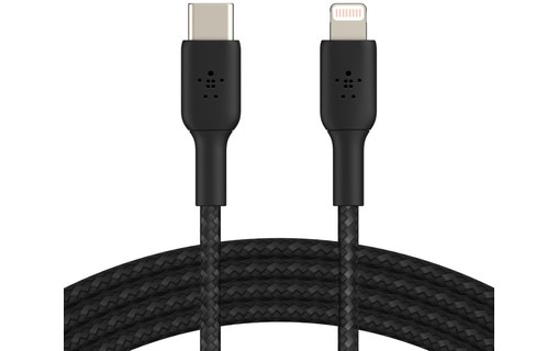 Belkin CAA004BT2MBK câble Lightning 2 m Noir