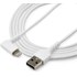 StarTech.com Câble Lightning vers USB coudé de 2 m - Certifié Apple MFi - Blanc