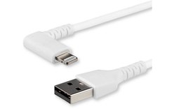 StarTech.com Câble Lightning vers USB coudé de 2 m - Certifié Apple MFi - Blanc