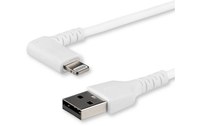 StarTech.com Câble Lightning vers USB coudé de 2 m - Certifié Apple MFi - Blanc