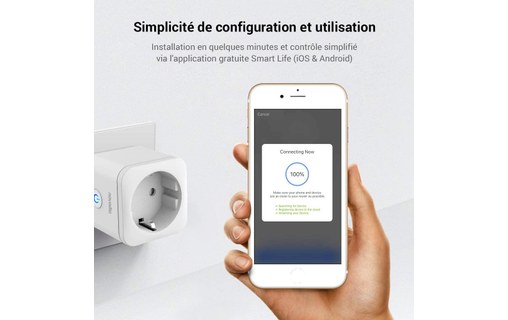 Novodio Wi-Fi Smart Plug - Prise connectée Wi-Fi avec mesure de consommation