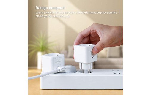 Novodio Wi-Fi Smart Plug - Prise connectée Wi-Fi avec mesure de consommation