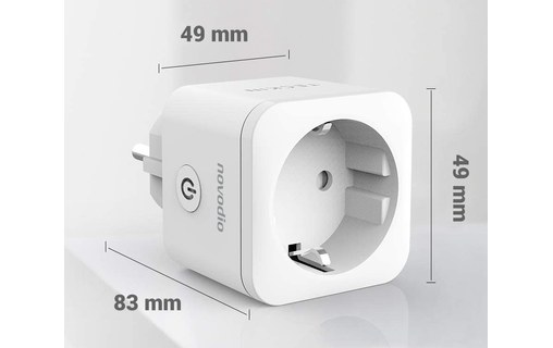Novodio Wi-Fi Smart Plug - Prise connectée Wi-Fi avec mesure de consommation
