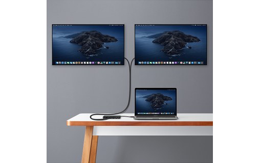 OWC Thunderbolt 3 mini Dock - Thunderbolt 3 vers HDMI 2.0, Gigabit Ethernet, USB