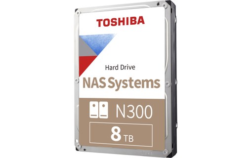8 To Toshiba N300 SATA III 3,5 7200 tr/min 256 Mo HDWG180UZSVA