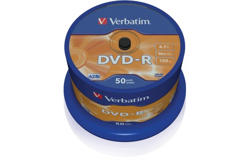 Verbatim DVD-R Matt Silver 4,7 Go 50 pièce(s)