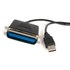 StarTech.com Câble Adaptateur de 3m USB vers 1 Port Parallèle pour Imprimante -