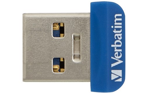 Clé USB Verbatim Store 'n' Stay Nano 64 Go - Bleu - USB 3.2