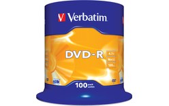 Verbatim DVD-R Matt Silver 4,7 Go 100 pièce(s)