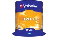 Verbatim DVD-R Matt Silver 4,7 Go 100 pièce(s)