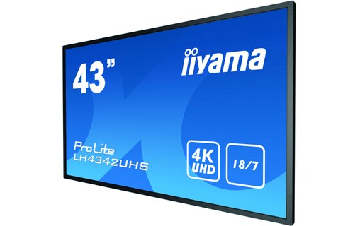 iiyama LH4342UHS-B1 affichage de messages 108 cm (42.5) IPS 4K Ultra HD Panneau