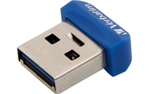 Clé USB Verbatim Store 'n' Stay Nano 64 Go - Bleu - USB 3.2