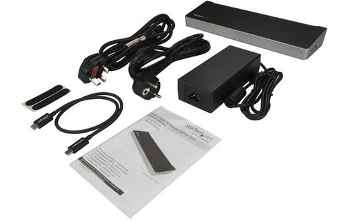StarTech.com Station d'accueil USB-C triple affichage 4K pour PC portable - 2x D