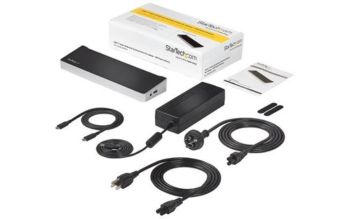 StarTech.com Station d'accueil USB-C triple affichage 4K pour PC portable - 2x D