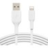 Belkin CAA001BT2MWH câble Lightning 2 m Blanc