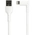StarTech.com Câble Lightning vers USB coudé de 1 m - Certifié Apple MFi - Blanc