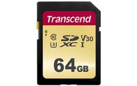 Carte SDXC Transcend SDC500S 64 Go, UHS-I, V30