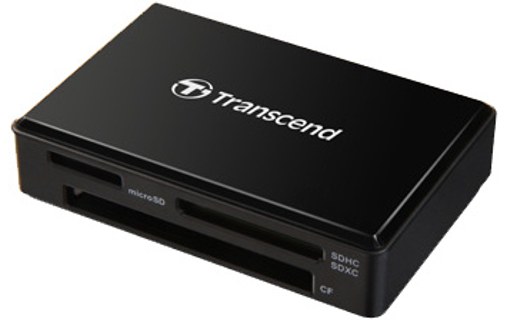 Transcend RDF8 lecteur de carte mémoire Noir Micro-USB