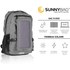 SunnyBAG EXPLORER+ Gris / Noir - Sac à dos 15 L avec panneau solaire 6 W