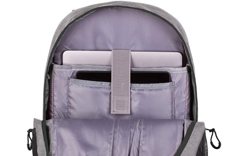 SunnyBAG EXPLORER+ Gris / Noir - Sac à dos 15 L avec panneau solaire 6 W