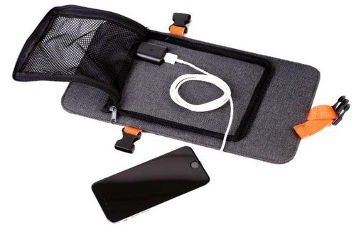 SunnyBAG EXPLORER+ Gris / Noir - Sac à dos 15 L avec panneau solaire 6 W