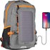 SunnyBAG EXPLORER+ Gris / Orange - Sac à dos 15 L avec panneau solaire 6 W
