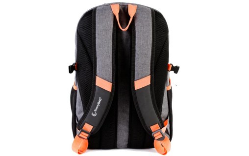 SunnyBAG EXPLORER+ Gris / Orange - Sac à dos 15 L avec panneau solaire 6 W