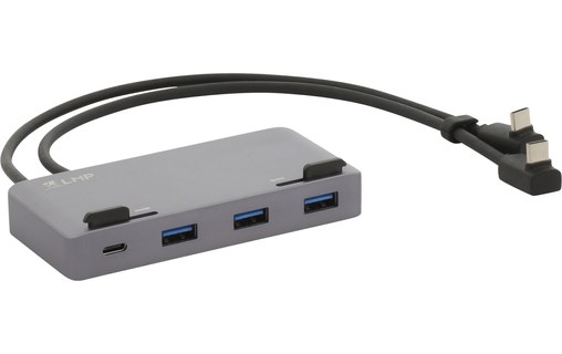 LMP USB-C Attach Dock ProStand 4K Gris Sidéral - Dock USB-C 7 ports