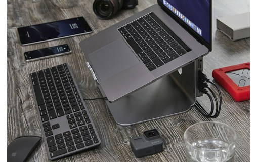 LMP ProStand Gris Sidéral - Support pour ordinateur 12" à 17" en aluminium