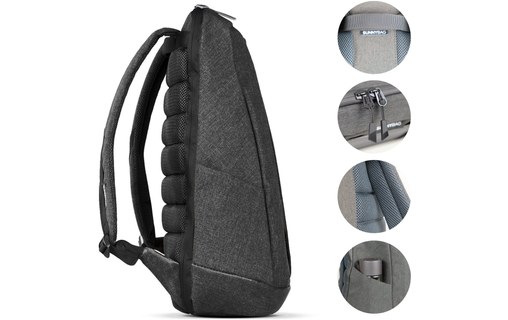 SunnyBAG ICONIC Olive - Sac à dos 20 L avec panneau solaire 7 W