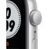 Apple Watch Nike SE (GPS), 44 mm, aluminium argenté, platine pure/noir