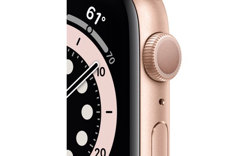 Apple Watch Series 6 GPS, 40mm or-aluminium, Pink Sand Sport Band, Regular