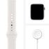 Apple Watch Series 6 GPS, 44mm aluminium argenté, White Sport Band, Regular