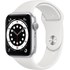 Apple Watch Series 6 (GPS), 40 mm, aluminium argenté, sport blanc