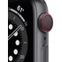 Apple Watch Series 6 (GPS + Cellular), 40 mm, gris sidéral aluminium, sport noir