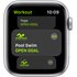 Apple Watch SE GPS, 44mm Silver Aluminium Case with White Sport Band, Regular