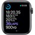 Apple Watch Series 6 (GPS + Cellular), 44 mm, gris sidéral aluminium, sport noir