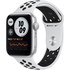 Apple Watch Nike SE (GPS), 44 mm, aluminium argenté, platine pure/noir