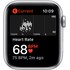 Apple Watch SE GPS, 44mm Silver Aluminium Case with White Sport Band, Regular