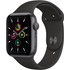 Apple Watch SE GPS, 44mm gris sidéral aluminium, Black Sport Band, Regular