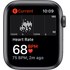 Apple Watch SE GPS, 44mm gris sidéral aluminium, Black Sport Band, Regular
