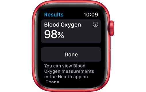 Apple Watch Series 6 (GPS), (PRODUCT) RED, 40 mm, aluminium rouge, sport rouge