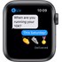 Apple Watch Series 6 (GPS + Cellular), 40 mm, gris sidéral aluminium, sport noir