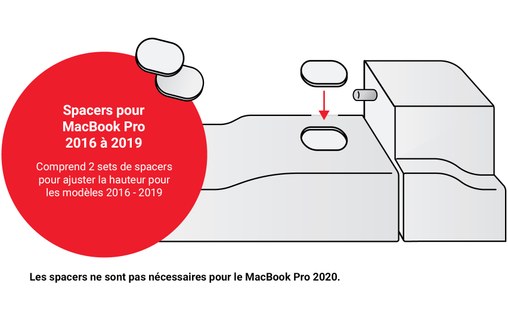 LandingZONE Station d'accueil MacBook Pro 13" Touch Bar 4 ports Thunderbolt 3
