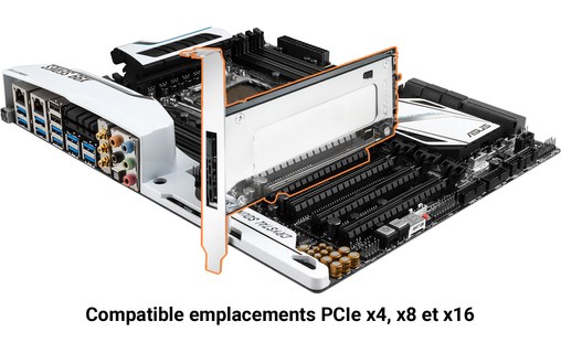 ICY DOCK ToughArmor MB840M2P-B - Carte PCIe avec rack amovible pour SSD M.2 NVMe