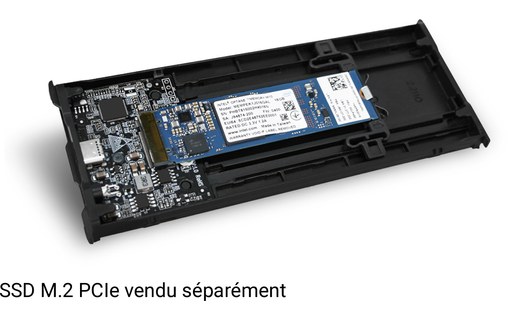 ICY DOCK ICYNano MB861U31-1M2B - Boîtier USB-C/USB-A pour SSD M.2 PCIe NVMe