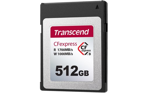 Carte CFexpress 2.0 Type B Transcend CFE820 512 Go, NAND