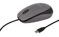 Novodio Optical Mouse USB-A Gris Sidéral - Souris optique filaire 1600DPI Mac/PC