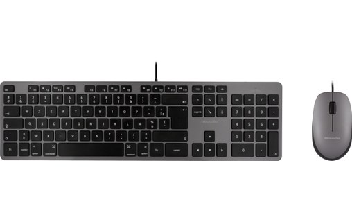 Novodio Touch Keyboard et Optical Mouse Gris - Mac - Kit clavier et souris USB